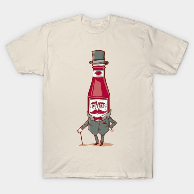 Sir Fancy Ketchup T-Shirt by bennyd302